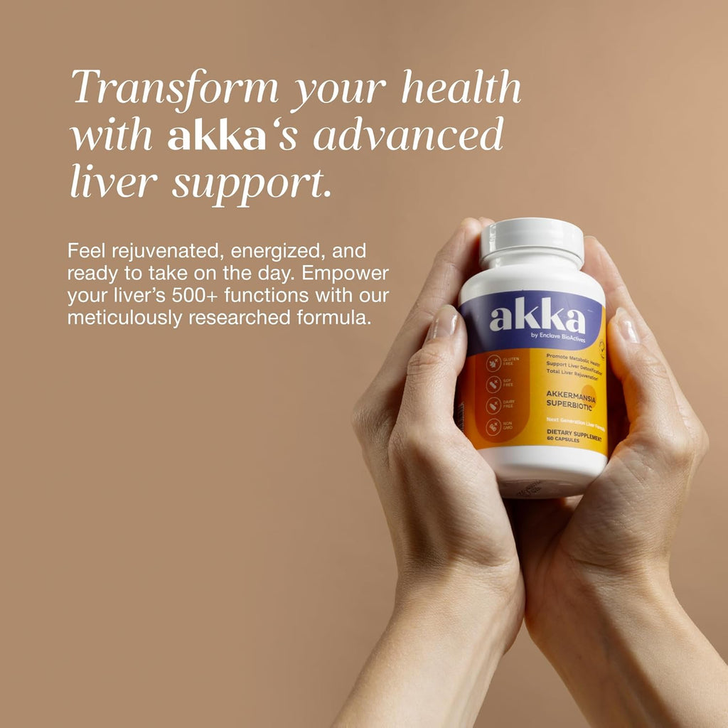akka by Enclave BioActives| Akkermansia + Botanical Ingredients| Dietary Supplement · 60 Capsules